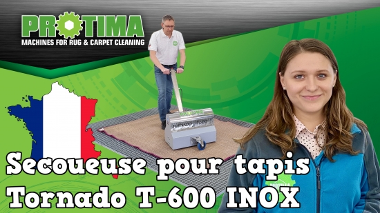 Secoueuse pour tapis Tornado T-600 INOX