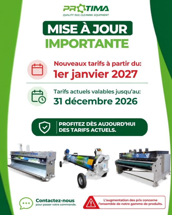 INFORMATION IMPORTANTE CONCERNANT NOS TARIFS !